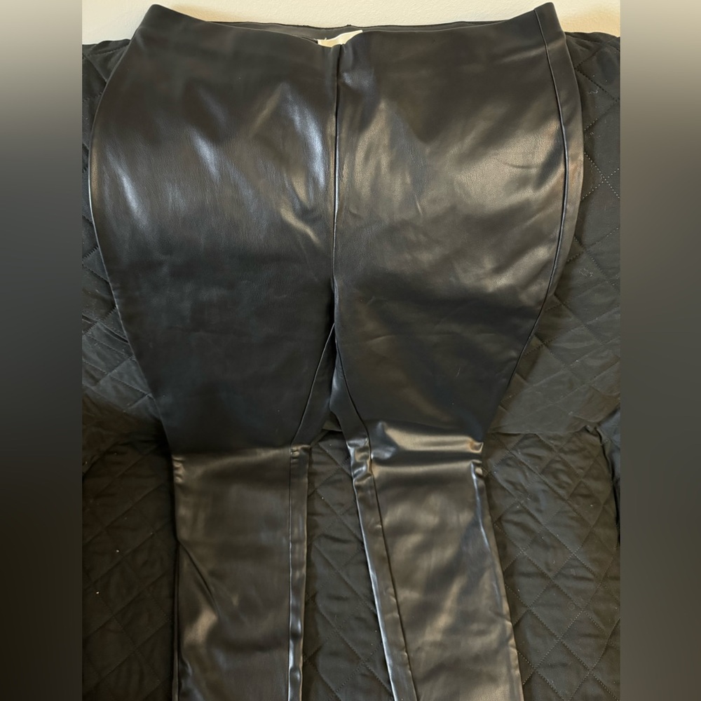 Beautiful skinny patent leather lookalike .